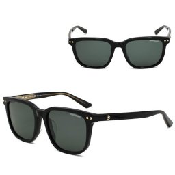 MONTBLANC モンブラン サングラス MB0258SA-001 アジアンフィット メンズ レディース ユニセックス ブラック スモーク