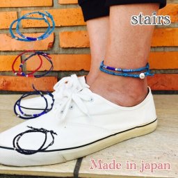 【送料無料】日本製アンクレット 2本セット