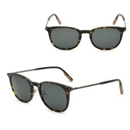 ゼニア サングラス ZEGNA EZ0146-D/S 52A 54 Ermenegildo Zegna エルメネジルド・ゼニア サングラス ノーズパッド UVカット ハバナ ガンメタル グレー