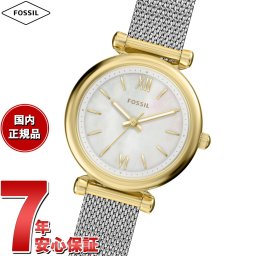 フォッシル FOSSIL 腕時計 レディース CARLIE 三針 ステンレススチール ES5463【2026 新作】