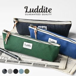 ペンケース ラダイト LUDDITE スリム 岡山デニム おしゃれ かっこいい ペンポーチ ボートペンケース コンパクト 筆箱 ふで箱 文具 文房具 LDD-BPN シンプル 帆布 大人 学生 ブラック ネイビー カーキ デニム 水色 グリーン ブルー 新入学 進学 就職 祝い プレゼント ペン入れ
