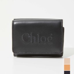 クロエ Chloe CHLOE SENSE CHC23AP875I10 レディース 三つ折り財布 ミニ ウォレット ミニ財布 ロゴ 刺繍 レザー 小銭入れ付き コンパクトブランド 財布 ウォッレット 