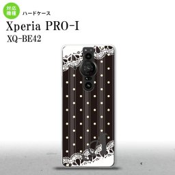 XperiaPRO-I Xperia PRO-I スマホケース 背面ケース ハードケース ドット レース C 黒 +アルファベット 背面カバー android nk-xproi-1619i