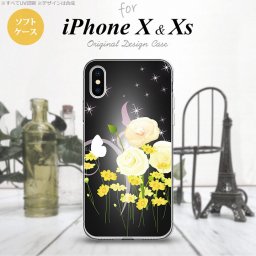 【iPhoneX】【スマホケース/スマホカバー】【アイフォンX】iPhoneX スマホケース カバー アイフォンX 花柄・ミックス（D） 黒 nk-ipx-tp286【メール便送料無料】
