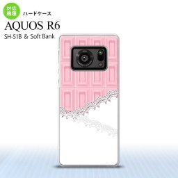 SH-51B AQUOS R6 AQUOS R6 スマホケース ハードケース チョコ ストロベリー レース ピンク メンズ レディース nk-r6-739
