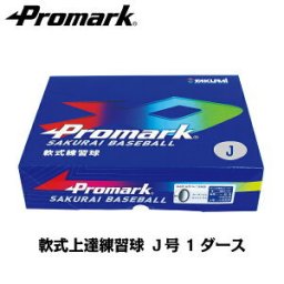 プロマーク 軟式 ボール J号 練習球 LB-312J  軟式ボール Ｊ号ダース箱 (野球 ボール 軟式 練習用 J号 J球 ジュニア 小学生用 軟式球 練習ボール)