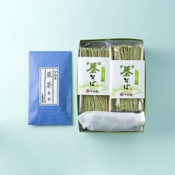 選べる銘茶＆宇治抹茶そば６袋（１２人前）ギフト／ 抹茶 そば 蕎麦 日本茶 煎茶 緑茶 手土産 御祝い 内祝い 御礼 誕生日 記念日 お供え お見舞い お返し 快気祝い 引越し祝い お中元 父の日