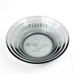 スヌーピー PEANUTS スタッキングボウル STUDY GY グレー 食器 ガラス  日本製