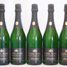 ドイツ脱アルコールスパークリング白ワイン カールユングドライ(やや辛口)750ml×5