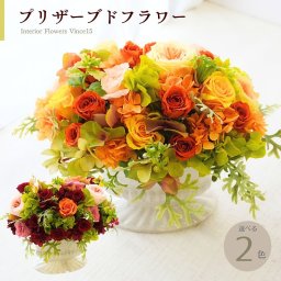 プリザーブドフラワーのアレンジメント 【Interior Flowers Vince】 ヴィンス -バラの花が届ける素敵な空間- 誕生日 花 プレゼント お礼 お祝い 本物 グリーン ナチュラル ギフト メッセージ 送料無料 お礼 プリザーブド プレゼント おしゃれ リビング インテリア 枯れない花 土日発送 母の日 敬老の日 お中元 お歳暮 interir flowers vince