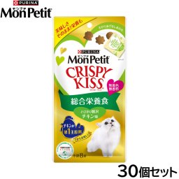 ピュリナ モンプチ クリスピーキッス 総合栄養食 とびきり贅沢チキン味 24g（3g×8袋入）×30個セット 猫用 キャットフード