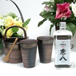 豪華酒器セット陶芸作家　安藤嘉規作（四ツ谷酒造　　麦焼酎　原酒　兼八　７２０ｍｌ）焼酎ギフト