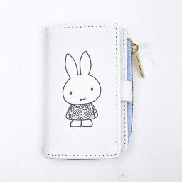 ミッフィー miffy キーケース ( オフホワイト) フラワードレス柄 小物シリーズ