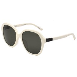 バレンシアガ BALENCIAGA サングラス アジアンフィット UVカット BB0184SA-003 スクエア型 メンズ レディース アイボリー+グレー