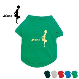 「チアガール2」スポーツ 名入れドッグTシャツ 小型犬 中型犬 大型犬 犬服 ペットウェア 防寒 抜け毛予防 ドッグウェア 室内犬 omdn ネームプリント お名前 愛犬グッズ【EDT】【city】