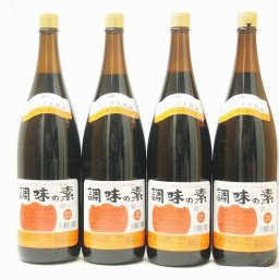 調味の素カツオだし入 ヤマコノのデラックス醤油 味噌平醸造(岐阜県)瓶 1800ml×4