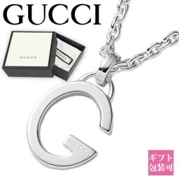 gucci ネックレス メンズ レディース グッチ ペンダント Gモチーフ シルバー SILVER925 233936 J8400 8106 正規品 シンプルブランド 新品 年 ギフト