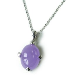 SV天然ラベンダーヒスイペンダントネックレス超大粒4.0カラットボリューム！【5月誕生石ラベンダー翡翠】【レディース,激安,特価,通販】