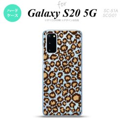 SC-51A SCG01 Galaxy S20 スマホケース ハードケース 豹柄 B 茶 クリア メンズ レディース nk-s20-897