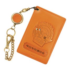 辰 干支 パスケース/定期入れ【レザー 本革 VANCA バンカクラフト革物語 国産 ハンドメイド 贈り物 即納】