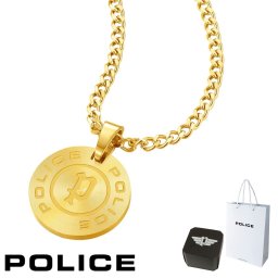 正規品 ポリス POLICE ペンダント ネックレス PONTEVEDRAⅡ ポンテベドラⅡ GN0009602 コインモチーフ ステンレス 316L サージカルステンレス ゴールド メンズ 男性 ギフト プレゼント おすすめ 誕生日 クリスマス バレンタイン お祝い 新品 送料無料