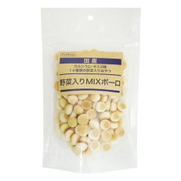 ペットプロ 国産おやつ 野菜入りMIXボーロ 80g
