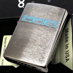 ZIPPO ライター レーザー彫刻 シルバーサテン ジッポ 電車 かわいい ブルー シンプル 銀 おしゃれ メンズ 青 ギフト プレゼント レディース