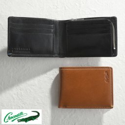 二つ折り財布 メンズ 本革 Crocodile イタリアンレザー 二つ折り財布 ジッパー小銭入れ付き  二つ折り 財布 おしゃれ 革 レザー コンパクト シンプル ギフト プレゼント おすすめ  
