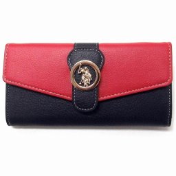 U.S. POLO ASSN. ユーエスポロアッスン サイフ メダリオン ラージ フラップ ウォレット 長財布 27A196AA NVRD
