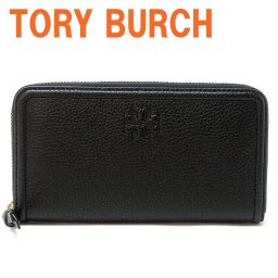 トリーバーチ TORYBURCH 財布 レディース 長財布 ラウンドファスナー レザー ブラック 黒 67306-001 ブランド 人気