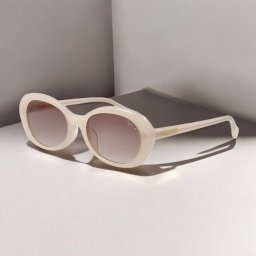 アニエスベー サングラス メンズ レディース ブランド agnes b. プラスチック 51-0003-1 フレームカラー ホワイト レンズカラー ブラウンハーフ 小物