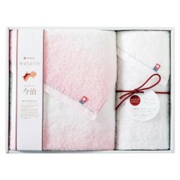【送料無料・包装無料・のし無料】今治 わたいろ タオルギフト バス1P･フェイスタオル1P ピンク TBF4998211P(B4)ギフト 敬老の日 入学祝い 卒業祝い 就職祝い 結婚祝い 誕生日 出産祝い 引越祝い 香典返し 新盆 初盆 御礼 お中元 内祝い 快気祝い ご挨拶 志 法事