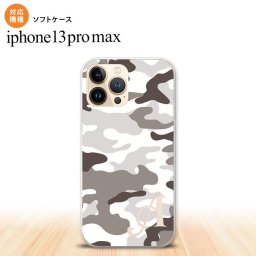 iPhone13ProMax iPhone13 Pro Max ケース ソフトケース ウッドランド 迷彩 B グレー +アルファベット iPhone13 プロ マックス 6.7インチ おしゃれ かわいい メンズ レディース キッズ デザインたくさん nk-i13pm-tp1146i