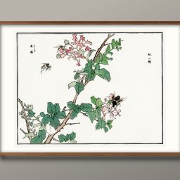 森本東子 蜂虻 ハチアブ A3 サイズ ポスター アート おしゃれ 絵画 インテリア 北欧 イラスト マット紙 艶消し アートパネル 額 フレーム デザイン 壁掛け ギフト 新築祝い ディスプレイ 引越し祝い　新生活　空間デザイン 