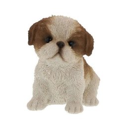 アニマルオブジェ：シーズー（子犬）　座り  置物  誕生日 記念日 母の日 お祝い 贈り物 プレゼント ギフト 可愛い かわいい