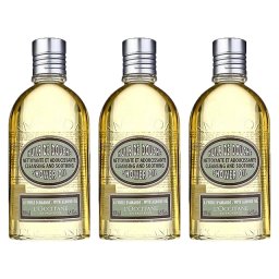 ロクシタン アーモンド モイスチャライジング　シャワーオイル もっとお得な3個セット 250ml x 3  |  L'occitane  入浴剤・バスオイル 美容グッズ コスメ化粧品 誕生日 クリスマス ホワイトデー 結婚記念日 ウエディングギフト 母の日 送別会 バレンタインデー 女性 彼女 妻