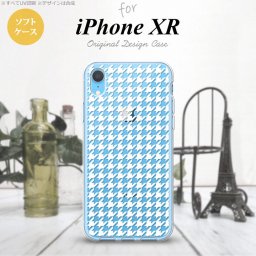 iPhoneXR iPhone XR スマホケース ソフトケース 千鳥 格子 小 白 クリア メンズ レディース nk-ipxr-tp914