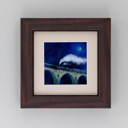 銀河鉄道 七宝焼き　アートフレーム　絵画