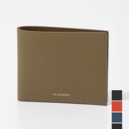 ジルサンダー JIL SANDER J25UI0001 P6489 二つ折り財布 財布 メンズ プレゼント 二つ折り ミニ財布 コンパクトウォレット レザー ロゴ 小銭入れ 2つ折り ブランド 折り畳み ギフト 本革 シンプル 記念 お祝い POCKET WALLET ブラック