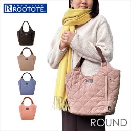 ルートート トートバッグ 1246 ROOTOTE 通販 トートバック トート バッグ レディース 大人 かわいい おしゃれ 仕切り 軽量 通勤 通学 肩掛け きれいめ カジュアル ROUND ラウンド Parootie パルーティ キルト-B レディースバッグ
