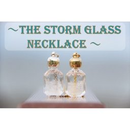 ストームグラス ネックレス エメラルド 天気がわかるネックレス天気管 テンポドロップ ペンダント