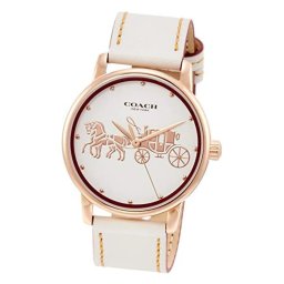 COACH コーチ 腕時計 GRAND グランド 14502973 レディース ホワイト レザー 新品 並行輸入品 無料ラッピング可