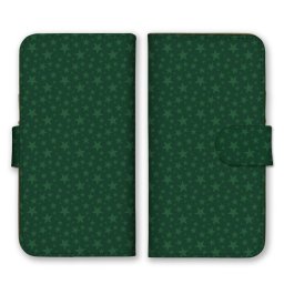 ＼全機種対応／ スマホケース 手帳型 スマホカバー 手帳タイプ スマートフォン ケース カバー 柄物 パターン 星柄 スター グリーン かわいい おしゃれ カードホルダー付き カード収納 合皮 合成レザー