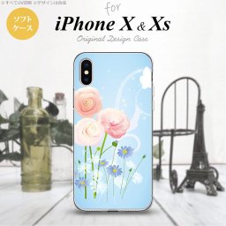 【iPhoneX】【スマホケース/スマホカバー】【アイフォンX】iPhoneX スマホケース カバー アイフォンX 花柄・ミックス（C） 青 nk-ipx-tp281【メール便送料無料】