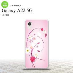 SC-56B Galaxy A22 スマホケース ハードケース 花柄 ミックス A ピンク メンズ レディース nk-a22-273