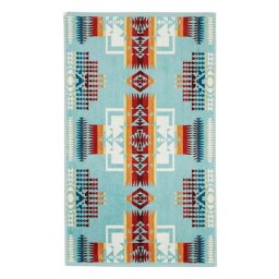 ペンドルトン PENDLETON ハンドタオル フェイスタオル コットン ジャガード タオル ビーチ プール レジャー アウトドア XB219 Aqua レディース メンズ ユニセックス ブルー+マルチ