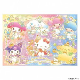 サンリオ ジグソーパズル キャラクターズ キラキラおやつタイム 150ラージピース パズル 子供 知育玩具 おもちゃ 女の子 室内遊び ギフト プレゼント クリスマス 誕生日 サンリオ正規ライセンス品