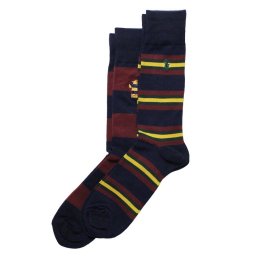 ポロラルフローレン：RUGBY WITH SHIRT EMB ソックス 2PK (アソート)[ソックス/ 男性下着/ メンズインナー/人気ブランド/おすすめギフト/誕生日プレゼント/メンズファッション]
