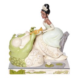 ホワイトウッドランド ティアナ ルイス 19cm プリンセスと魔法のキス | ディズニー トラディションズ ジムショア グッズ フィギュア 人形 置物 彫刻 Jim Shore 正規輸入品