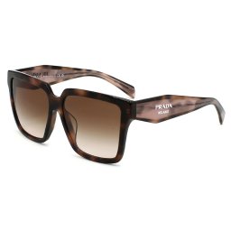 プラダ PRADA サングラス アジアンフィット UVカット アイウェア スクエア 0PR 24ZSF 23A0A6 57 レディース モーブトータス+ブラウングラデーション